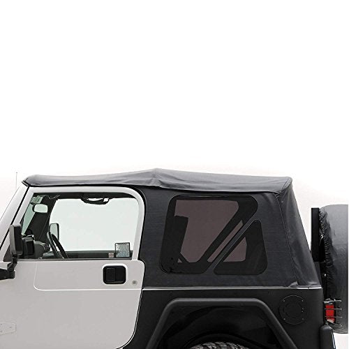 Smittybilt Replacement Soft Top with Tinted Windows and Upper Door Skins (Black Diamond) - 9970235