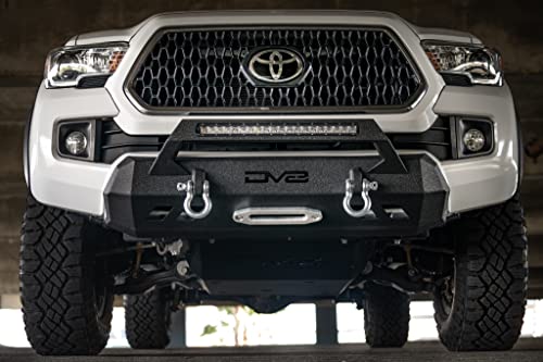 DV8 Offroad Front Skid Plate for 2016-2023 Toyota Tacoma | Rigid Mounting | Steel Construction | Drivetrain Protection | Bolt-on Installation