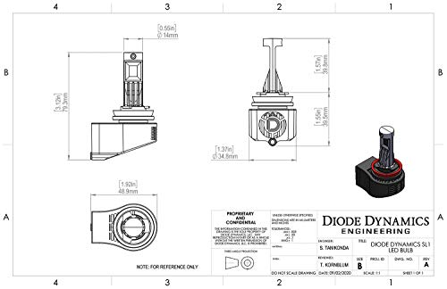 Diode Dynamics H11 SL1 Cool White LED Fog Light Bulbs Pair