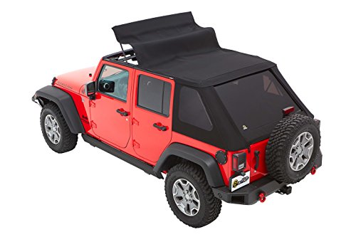 Bestop 56853-35 Black Diamond Trektop for 2007-2018 Jeep Wrangler JK Unlimited 4-Door