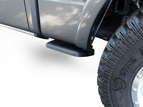AMP Research 75406-01A BedStep2 Retractable Truck Bed Side Step for 2019 Ram Classic, 2009-2018 Ram 1500, 2010-2013 Ram 2500/3500 Mega Cab , Black , Large