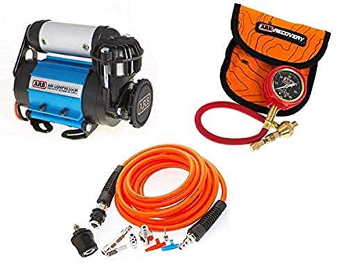 ARB 4X4 Accessories Ultimate Wheeler Pack Hd Air Compressor and Pump Up Kit and E-Z Tire Deflator