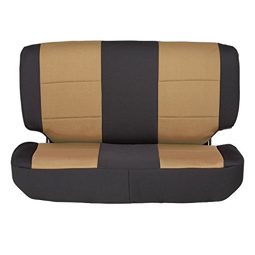 Smittybilt Neoprene Front and Rear Seat Cover Kit (Black/Tan) - 471225