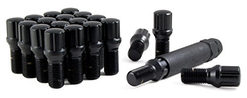 Gorilla Automotive 17020SDBC-20 Black 14mm x 1.50 Thread Size Chrome Finish Small Diameter Lug Bolt, (Set of 20)