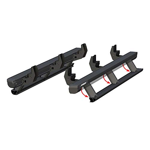 ARIES 3048321 ActionTrac 83-Inch Retractable Powered Running Boards, Select Ford F-150, F-250, F-350, F-450, F-550 Crew Cab