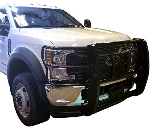 Steelcraft 50-1320 Custom Fit 2008-2010 Ford Super Duty Heavy Duty Grill Guard Bumper Brush Guard, Black