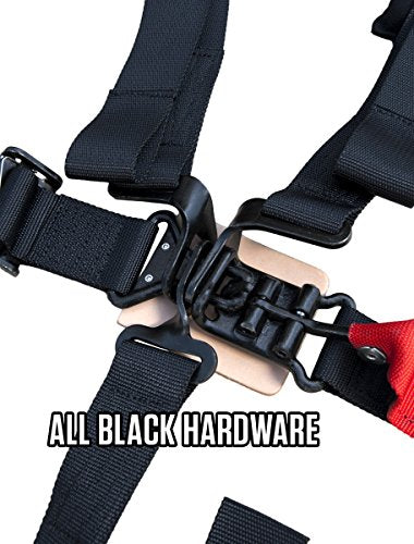 5 Point Harness with 3″ Belts Black By PRP SB5.3