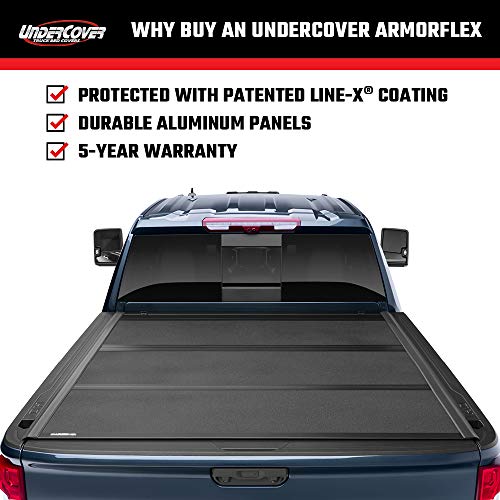 UnderCover ArmorFlex Hard Folding Truck Bed Tonneau Cover | AX12022 | Fits 2019 - 2023 Chevy/GMC Silverado/Sierra 1500 5' 10" Bed (69.9")
