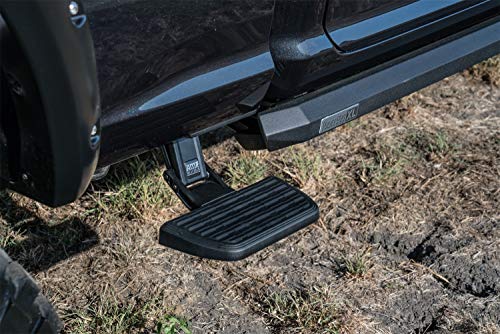 AMP Research 75411-01A BedStep2 Retractable Truck Bed Side Step for 2014-2018 Ram 2500/3500 (Excludes Dually), Black, Large
