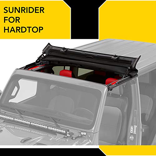 Bestop 5245417 Black Twill Sunrider for Hardtop 2018-Current Jeep Wrangler JL & Jeep Gladiator