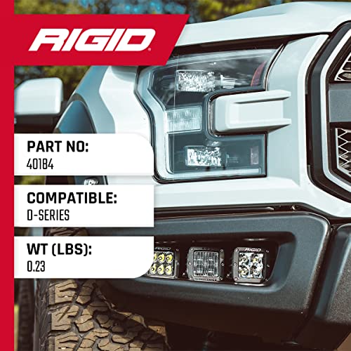 Rigid Industries 40184 D-Series Black L Bracket Kit with Hardware: Light Mounting Accessories