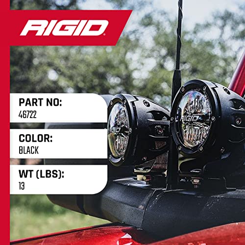 Rigid Industries - Dual Pod A-Pillar Mount Kit - Fits the 2021 Ford Bronco Full Size - Compatible with 360-Series, D-Series, Radiance Pods, Adapt XP, DXL