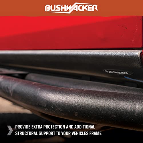 Bushwacker Trail Armor Side Rocker | 4-Piece Set, Black, Textured Finish | 14069 | Fits 2009-2014 Ford F-150 Crew Cab