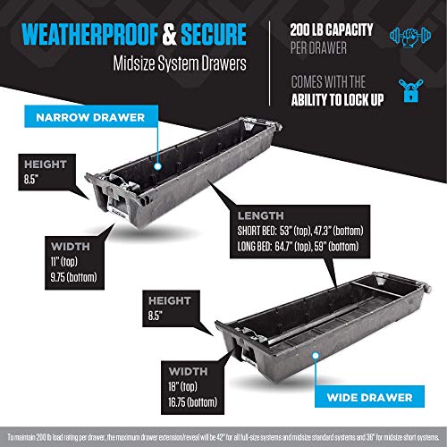 DECKED Toyota Truck Bed Storage System Includes System Accessories |