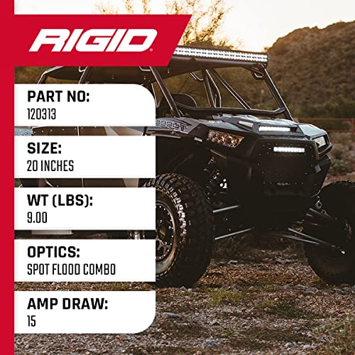 Rigid Industries E-Series PRO LED Light, Spot/Flood Optic Combo, 30 Inch, Black Housing