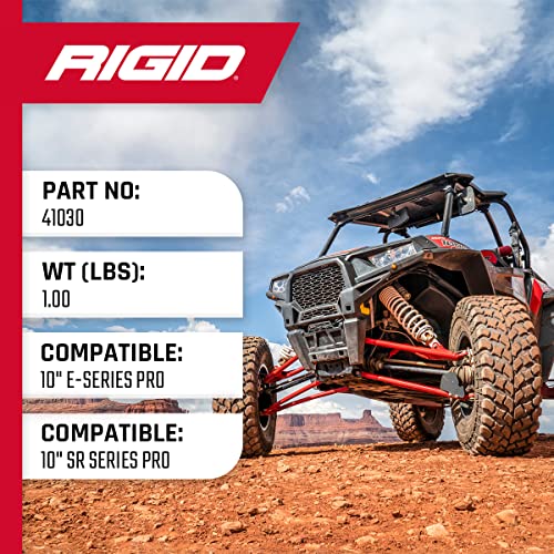 Rigid Industries 41030 Universal ATV Mount Kit, Fits 10 Inch E-Series, SR-Series or Radiance