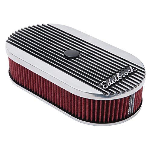 Edelbrock 4273 Elite Series Oval Air Cleaner for Single 4-Barrel Carburetor