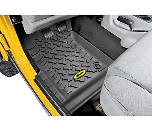 Bestop 51509-01 Front Pair of Floor Mats for Jeep Wrangler 1997-2006,Regular