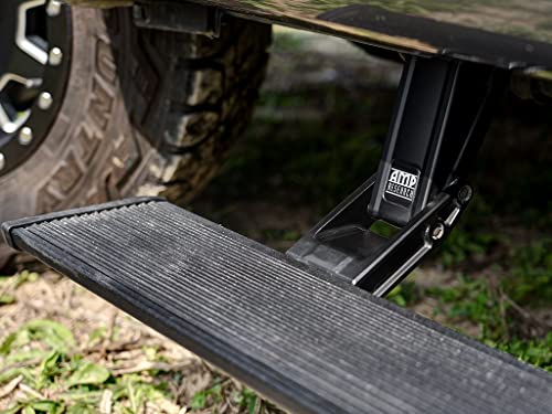 AMP Research 76247-01A PowerStep Electric Running Boards Plug N' Play System for 2017-2019 Silverado & Sierra 2500/3500 Diesel with Double & Crew Cabs , Black