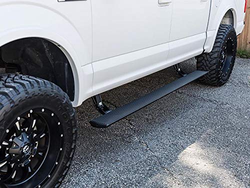 AMP Research 76235-01A Running Boards | Plug-N-Play Flush Mount PowerStep, | 2017-2019 Ford F-250/F-350/F-450 Super Duty