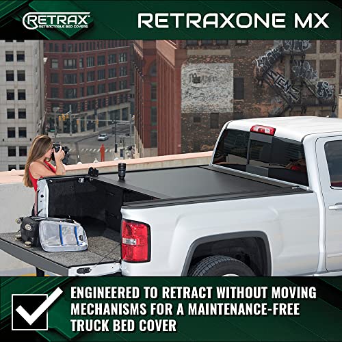 RetraxONE MX Retractable Truck Bed Tonneau Cover | 60481 | Fits 2019 - 2023 Chevy/GMC Silverado/Sierra, works w/ MultiPro/Flex tailgate (Not Compatible w/Carbon Pro bed) 5' 10" Bed (69.9")