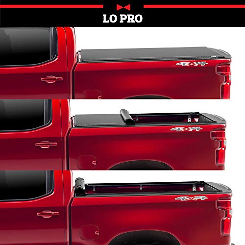 TruXedo Lo Pro Soft Roll Up Truck Bed Tonneau Cover | 556001 | Fits 2016 - 2023 Toyota Tacoma (Excludes Trail Special Edition Storage Boxes) 5' 1" Bed (60.5") , Black