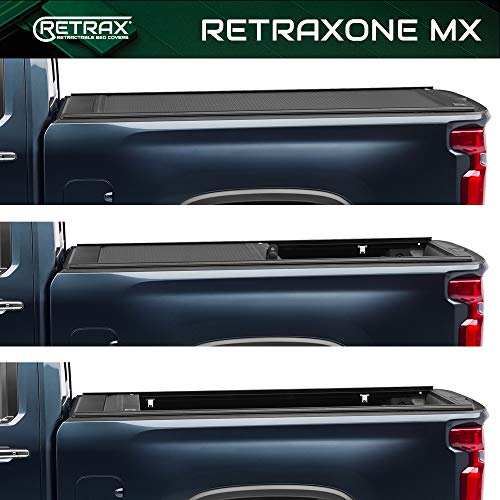 RetraxONE MX Retractable Truck Bed Tonneau Cover | 60481 | Fits 2019 - 2023 Chevy/GMC Silverado/Sierra, works w/ MultiPro/Flex tailgate (Not Compatible w/Carbon Pro bed) 5' 10" Bed (69.9")