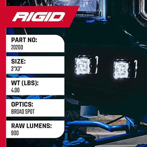 Rigid Industries - Radiance Pod White Backlight (2 pack) For Automotive