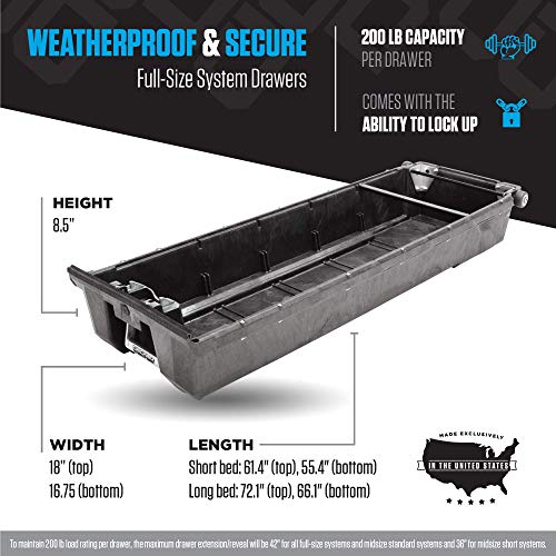 DECKED Toyota Truck Bed Storage System Includes System Accessories |