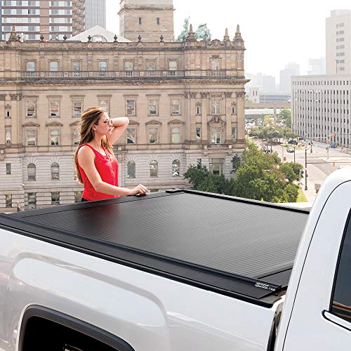 RetraxONE MX Retractable Truck Bed Tonneau Cover | 60481 | Fits 2019 - 2023 Chevy/GMC Silverado/Sierra, works w/ MultiPro/Flex tailgate (Not Compatible w/Carbon Pro bed) 5' 10" Bed (69.9")