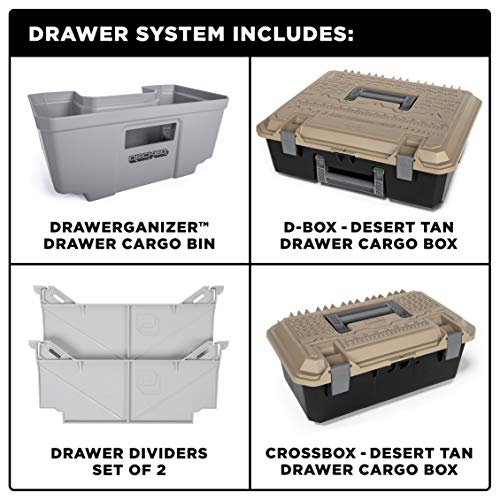 DECKED Truck Bed Storage System Includes System Accessories | Compatible with Jeep Gladiator (2020-current) 5' Bed Length