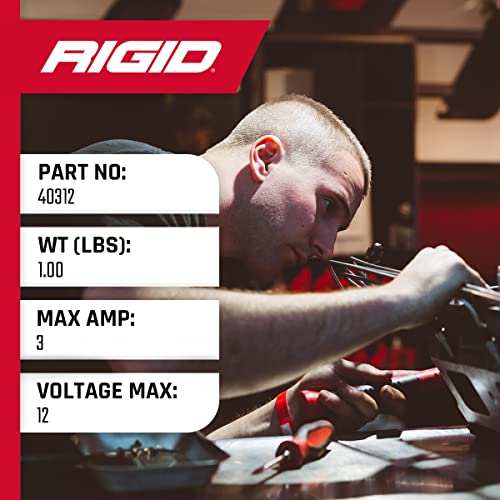 Rigid Industries 40312 | 3-AMP LED Flasher 12 Volt: LED Light Wiring For Automotive, ATV, and More