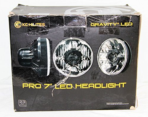 KC HiLiTES 42341 Gravity LED Pro 7" DOT Headlight, Jeep JK 07-18 - Pair Pack System