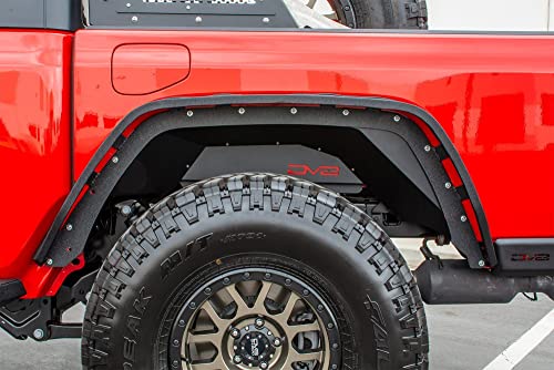 DV8 Offroad | INFEND-04RB | Inner Fender Liner Set fits 2020-Current Gladiator JT | Rear Wheel Wells | Aluminum Construction