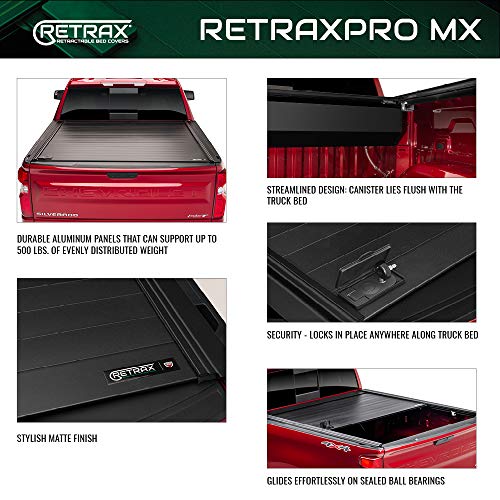 RetraxPRO MX Retractable Truck Bed Tonneau Cover | 80384 | Fits 2017 - 2023 Ford F-250/350 Super Duty 8' 2" Bed (98.1")