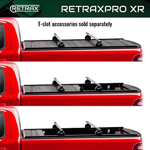 RetraxPRO XR Retractable Truck Bed Tonneau Cover | T-80481 | Fits 2019 - 2023 Chevy/GMC Silverado/Sierra, works w/ MultiPro/Flex tailgate (Not Compatible w/Carbon Pro bed) 5' 10" Bed (69.9")