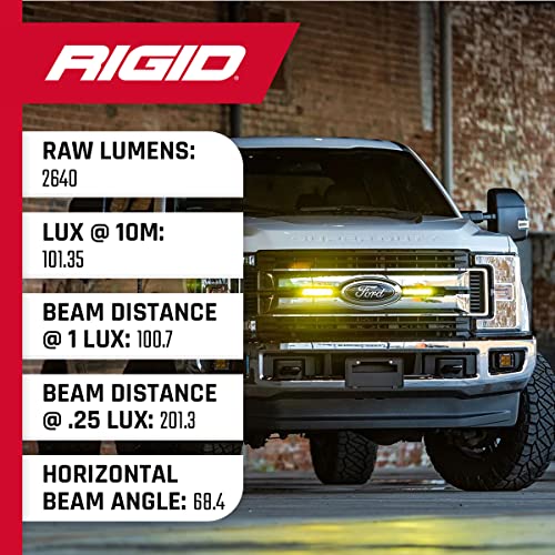 Rigid Industries 906704 SR-Series DOT/SAE J583 6-inch Selective Yellow LED Fog Light Pair