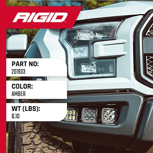 RIGID INDUSTRIES 201933 Light Cover (D-Series, 3", Amber, Universal), 1 Pack