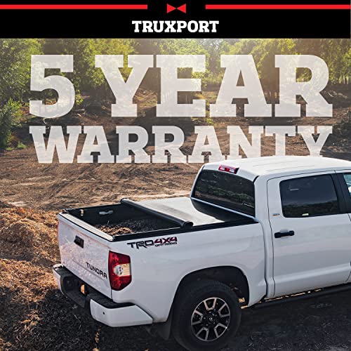 TruXedo TruXport Soft Roll Up Truck Bed Tonneau Cover | 244601 | Fits 1994 - 2001 Dodge Ram 1500, 1994-02 2500/3500 8' Bed (96") , Black