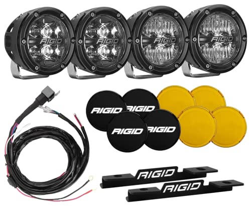 Rigid Industries - Dual Pod A-Pillar Mount Kit - Fits the 2021 Ford Bronco Full Size - Compatible with 360-Series, D-Series, Radiance Pods, Adapt XP, DXL