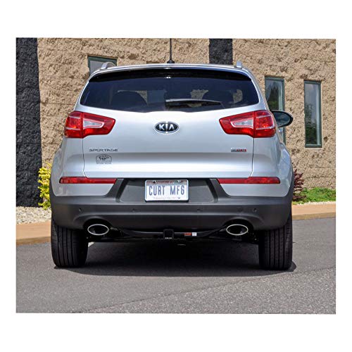 CURT 13066 Class 3 Trailer Hitch, 2-Inch Receiver, Exposed Main Body, Compatible with Select Hyundai Tucson, Kia Sportage , Black