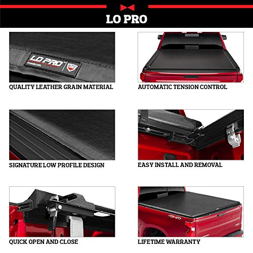 TruXedo Lo Pro Soft Roll Up Truck Bed Tonneau Cover | 546901 | Fits 2009 - 2018, 2019 - 2020 Classic Dodge Ram 1500, 2010-21 2500/3500 6' 4" Bed (76.3")