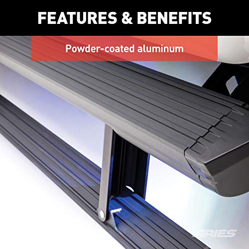 ARIES 3048321 ActionTrac 83-Inch Retractable Powered Running Boards, Select Ford F-150, F-250, F-350, F-450, F-550 Crew Cab