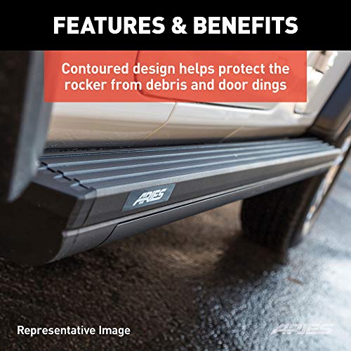 ARIES 3048321 ActionTrac 83-Inch Retractable Powered Running Boards, Select Ford F-150, F-250, F-350, F-450, F-550 Crew Cab