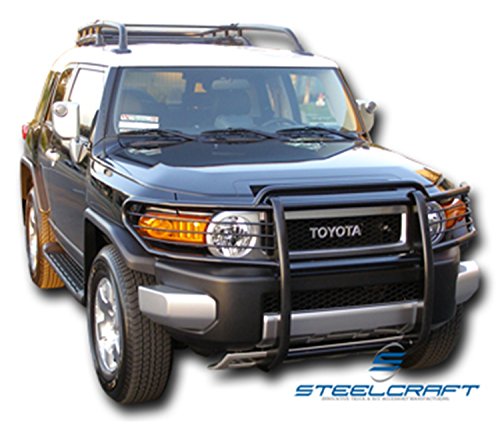 Steelcraft 53300 Black 1 Piece Grille Guard for Toyota FJ Crusier