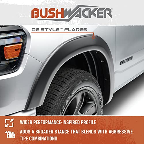 Bushwacker OE Style Factory Front & Rear Fender Flares | 4-Piece Set, Black, Smooth Finish | 21916-02 | Fits 1992-1996 Ford Bronco, F-150, F-250; 1992-1997 F-350 Super Duty w/ 8' Bed