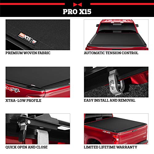 TruXedo Pro X15 Soft Roll Up Truck Bed Tonneau Cover | 1497601 | Fits 2009 - 2014 Ford F-150 5' 7" Bed (67")