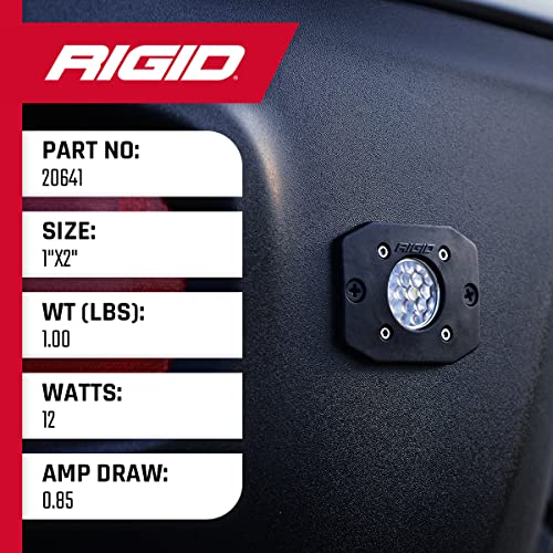 Rigid Industries 20641 Ignite Backup Kit Black Flood Flush Mount: Mounting Accessories For Offroad Use