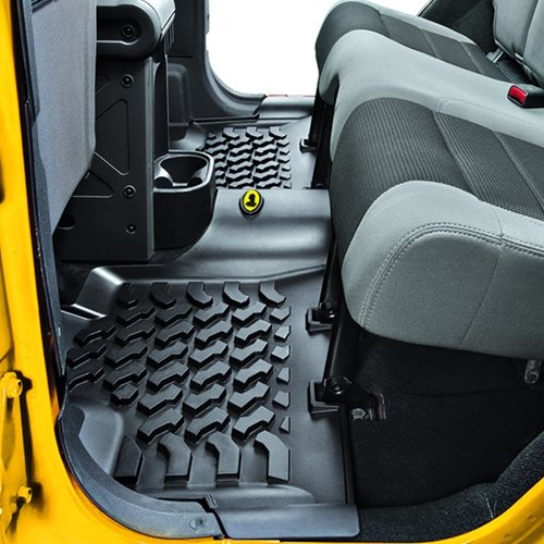 Bestop 51509-01 Front Pair of Floor Mats for Jeep Wrangler 1997-2006,Regular