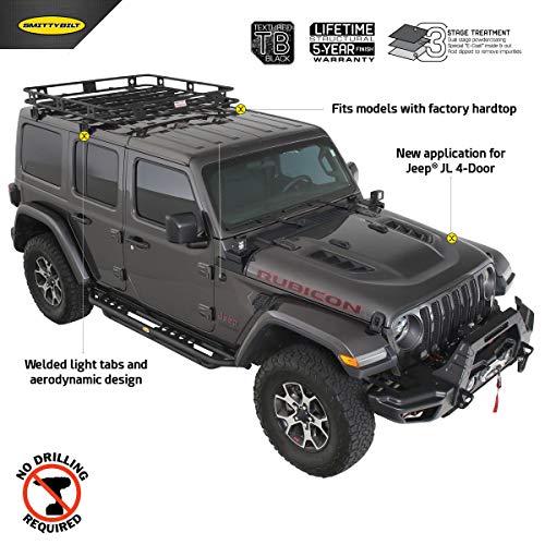 Smittybilt 45454JL Defender Rack for 2018+ Jeep Wrangler JL 4-Door